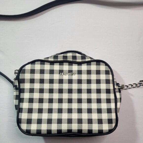 Nine West Plaid Black and White Bags and Handbags for Women - Picture 1 of 10